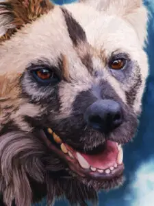 Joyful African Wild Dog | lawton.art