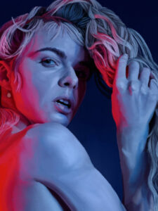 Unfinished Blue Girl | Lawton.art